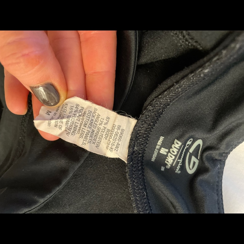 Champion Black Reflective Leggings - Picture 6 of 7
